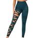 YTIANH Yoga Pants For Women Women s Compression Tights With Wicking Material For Workout Running Yoga And Fitness Green S