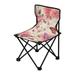 Butterfly on Flowers Portable Camping Chair Outdoor Folding Beach Chair Fishing Chair Lawn Chair with Carry Bag Support to 220LBS