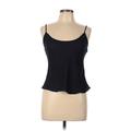 Lauren by Ralph Lauren Sleeveless Blouse: Black Solid Tops - Women's Size 10