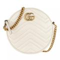 Gucci Crossbody Bags - GG Marmont Mini Round Shoulder Bag Leather - in white - für Damen