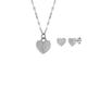 Fossil JF04669SET Heart Necklace And Stud Earrings Set - J49337