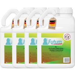 FUTUM 4x5L Ameisenspray / Termitenspray bekämpft Ameisen, Eier & Larven biozidfrei auf Wasserbasis, geruchsarm, Sofortwirkung ohne Flecken Image