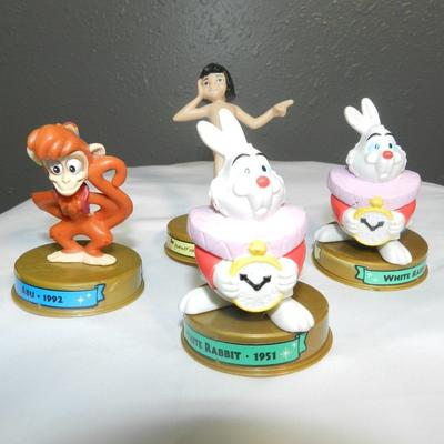 Disney Toys | Disney (4) Bundle Plastic Toy Figurines Vintage White Rabbit Asu Mcdonald | Color: Red/Tan | Size: Osbb