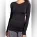 Athleta Tops | 26 Nwot Athleta Stealth Black Seamless Stretch Running Long Sleeve Shirt Top | Color: Black | Size: S