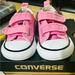 Converse Shoes | Converse Pink Velcro Toddler Girls Low Top Sneakers- Exc Cond! | Color: Pink | Size: 5bb