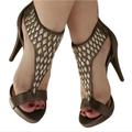 Jessica Simpson Shoes | Jessica Simpson Heels Stilettos Shoes Studded Pumps Sandals Women's Size 5½ | Color: Brown | Size: 5.5