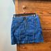 Madewell Skirts | Madewell O-Ring Front Zipper Denim Skirt | Color: Blue | Size: 28