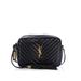 Saint Laurent Leather Crossbody Bag: Black Bags