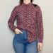 J. Crew Tops | J. Crew Liberty Floral Ruffle Trim Blouse | Color: Black/Pink | Size: 6