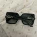 Gucci Accessories | Authentic Gucci Bling Logo Sunglasses, Gg0418s 54 | Color: Black/Silver | Size: Os