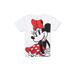 Disney Shirts & Tops | Disney Girls Minnie Mouse Graphic Tee With Short Sleeves, Size Xl 14/16 Nwt | Color: Red/White | Size: Xlg