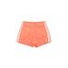 Adidas Athletic Shorts: Orange Print Activewear - Women's Size Medium