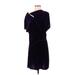 BCBGMAXAZRIA Cocktail Dress - Wrap: Purple Dresses - Women's Size 2X-Small