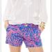 Lilly Pulitzer Shorts | Lilly Pulitzer Callahan Shorts Rolling In Grass Zebra Print Blue/Pink Size 6 | Color: Blue/Pink | Size: 6