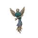 Women's Metal Brooch Rhinestone Green Red Bird-shaped Brooches For Women Parrot Pin Bid Brooch