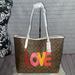 Coach Bags | Coach “Love” City Tote | Color: Gold/Red | Size: Os