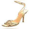 Kate Spade Shoes | Kate Spade New York Canvas Animal Printed Leather Heel Sandals Size 8.5 | Color: Black/Brown | Size: 8.5