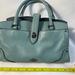 Coach Bags | Coach Mercer Satchel 24 In Grain Leather Aqua F37779 | Color: Blue/Red | Size: Os