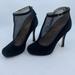 Kate Spade Shoes | Kate Spade Neveah T Strap Mesh Bootie Heels Size 6 | Color: Black | Size: 6