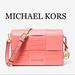 Michael Kors Bags | Michael Kors Mercer Small Clutch Xbody Grapefruit | Color: Orange/Pink | Size: Small 8.5”W X 5.75”H X 3.25”D
