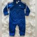 Adidas Bottoms | 12m Adidas Tricot Coveralls Jumpsuit With Zip Baby Boy Toddler | Color: Blue | Size: 12mb