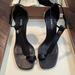 Burberry Shoes | Burberry Stefanie Sandals. Only Worn 3 Times, In Perfect Condition. | Color: Black | Size: 6.5
