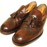 Gucci Shoes | Mens Gucci Brown Fringe Tassel Wingtip Leather Loafer Dress Shoes Sz 7m Uk 7.5us | Color: Brown | Size: 7