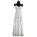 Jessica Simpson Dresses | Jessica Simpson White Crochet Ruffle Tier Eyelet Spaghetti Strap Maxi Dress | Color: White | Size: M