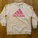 Adidas Tops | Adidas Women’s Sweatshirt Light Pink With Dark Pink Logo Nwt | Color: Pink | Size: L