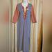 J. Crew Dresses | J.Crew Sammie Striped Lace Up Casual Slit Maxi Casual Dress Size M Pool Beach | Color: Blue/Red | Size: M