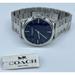 Coach Accessories | Coach Men's Preston Stainless Steel Silver Blue 41mm Classic Wristwatch 14602401 | Color: Silver | Size: 14602516