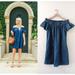 Anthropologie Dresses | Anthropologie Corey Lynn Calter Boho Ruffled Off The Shoulder Denim Mini Dress | Color: Blue | Size: Xs