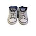 Converse Shoes | Converse All Star Junior Shoes Size 3 Gray Fabric Lace Up Sneakers Sport Closed | Color: Blue/Gray | Size: 3b