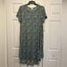 Lularoe Dresses | Bnwt Lularoe Size 3xl Carly High Low Dress Astronaut American Flag | Color: Blue/Red | Size: 3x