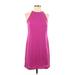 Banana Republic Casual Dress - Shift: Purple Solid Dresses - Women's Size 0 Petite