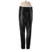 Rachel Zoe Faux Leather Pants - Low Rise: Black Bottoms - Women's Size 12