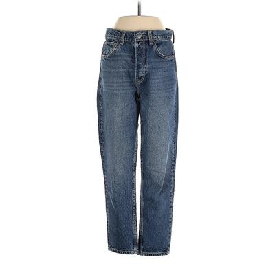 Anine Bing Jeans - High Rise: Blue Bottoms - Women's Size 27 - Sandwash
