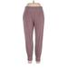 Balance Collection Active Pants - High Rise: Burgundy Activewear - Women's Size X-Large