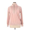 Calvin Klein Track Jacket: Pink Jackets & Outerwear - Women's Size X-Large