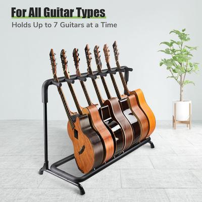 Yescom Folding Guitar Stand 5 Holder Guitar Rack Band Stage Bass Acoustic Guitar Display