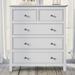 Modern 5 Drawers Solid Wood Dresser, Storage Cabinet Sideboard for Bedroom, Living Room, Entryway, Hallway