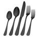 Matte Silverware Set, Satin Finish 40-Piece Stainless Steel Flatware Set, Kitchen Utensil Set Service, Tableware Cutlery Set
