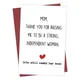 1PC Mother's Day Birthday Card From Daughter Sweet Thank You Card For Mums That Still Need Mums