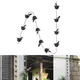 2.4M Mobile Iron Bird Outdoor Rain Chain Decor Attached Hanger Wind Chimes For Garden Park Home Roof