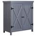 Antestuty 3 ft. W x 2 ft. D Solid Wood Vertical Tool Shed | 36.25 H x 31.5 W x 17.75 D in | Wayfair W2225141374