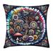 Ambesonne Pillow Cushion Cover Modern Bohemian Huddles Art Multicolor | 40"H x 40"W | Wayfair min_sd1466_40x40