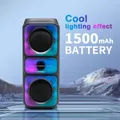 1500mAh RGB Luminescence Karaoke Machine Bluetooth Speaker Music Center Square Dance Soundbar Small