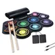 Digital Electronic Drum Compact Size USB Foldable Silicon Drums Set 7/9-Pad Drums Digital Drum Kits