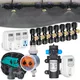 6-24m Misting Cooling System 0.4mm Atomization Sprayer Nozzle 45W Water Pump Timer Kit Slip Lock