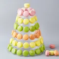 4/6-Tiers Macaron Display Stand Cupcake Tower Rack Cake Stands PVC Tray For Wedding Birthday Cake